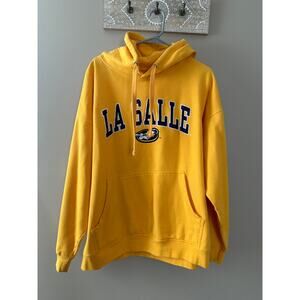 Old Varsity Brand OVB  La Salle Yellow Hoodie Sweatshirt